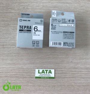 6-4021-01 Hộp băng mực máy in nhãn Tepra PRO, SS6K màu trắng