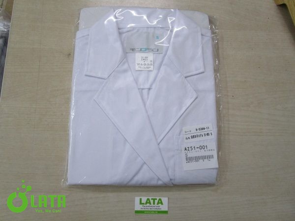 Áo khoác phòng sạch cho nữ, dài tay - Ảnh 2