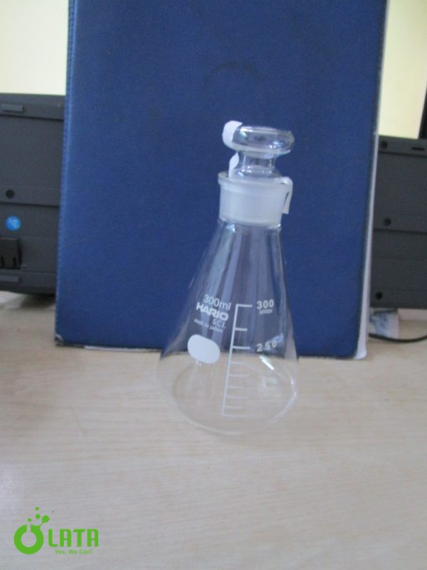 Bình thuỷ tinh hình nón 300ml