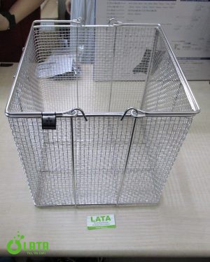 Stainless Square Cleaning Basket Giỏ thép đựng mẫu
