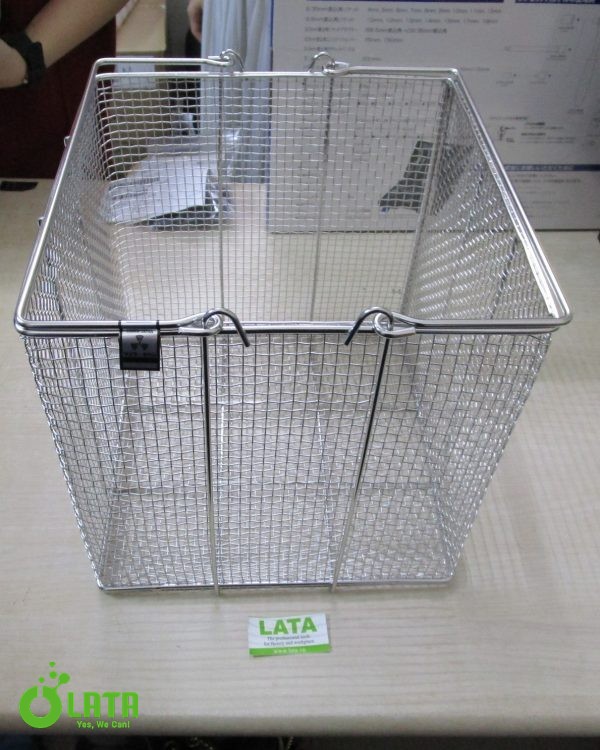 Stainless Square Cleaning Basket Giỏ thép đựng mẫu
