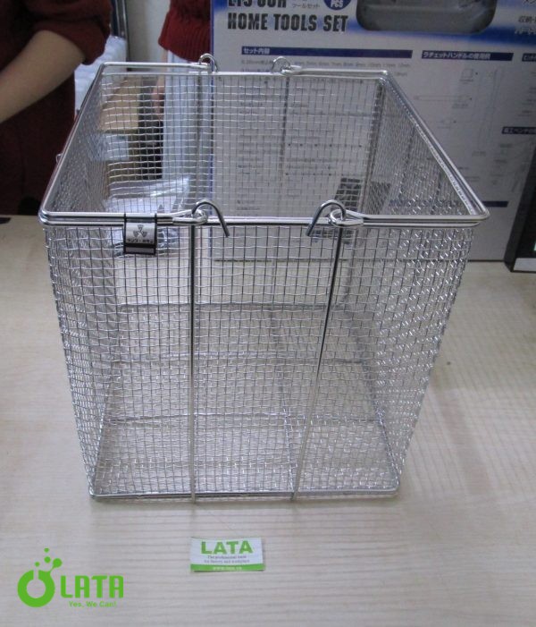 Stainless Square Cleaning Basket Giỏ thép đựng mẫu - Ảnh 2