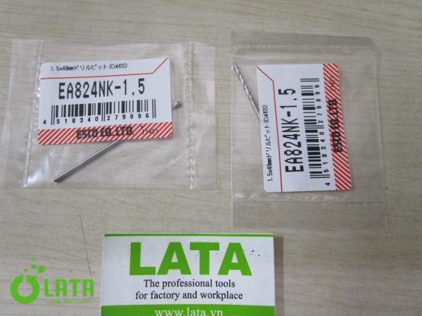 Straight Shank Drill Mũi khoan EA824NK-1.5