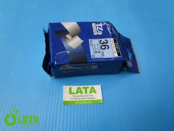 P-touch TZe tape cassette Blue Băng in TZE 561 - Ảnh 2