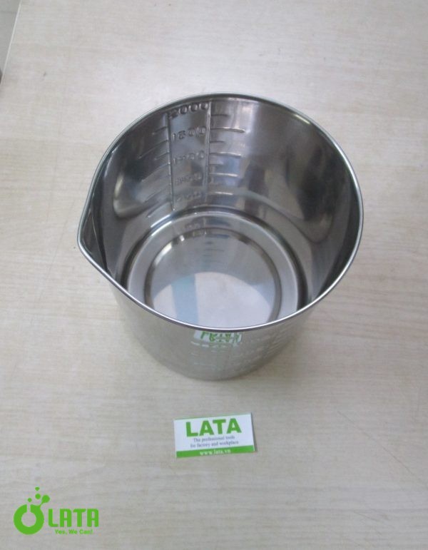 Stainless Steel Beaker Ca inox 2L - Ảnh 2