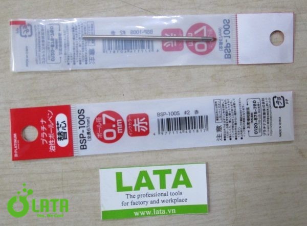 Ball Point Refill (Oil-based,Red) Ngòi bút BSP-100S.NO2