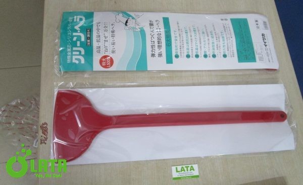Silicone Clean Spatula Red Dụng cụ lấy mẫu (Thìa lấy mẫu) 140 x 500mm - Ảnh 2