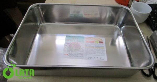 Deep Type Antibacterial Tray Set Khay inox SUS304 No.9 368×261×92mm　