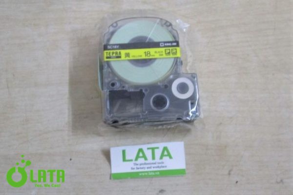 Tape cartridge Băng mực in nhãn SC18Y - Ảnh 2