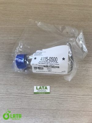 2-9607-03 Sterilization Erlenmeyer Flask (Vent Filter CapFlat Bottom)Bình tam giác nhựa  500mL　4115-0500