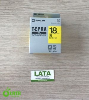 6-4009-04 Hộp mực băng máy in nhãn Tepra PRO, Vàng SC18Y