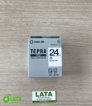6-4021-05 Hộp băng mực máy in nhãn Tepra PRO, SS24K màu trắng