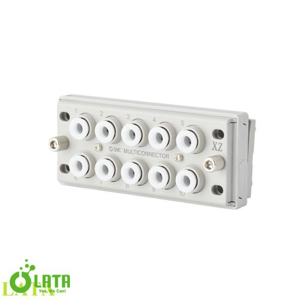 Square multi-connector Đầu nối khí có ren KDM10-06 - Ảnh 2