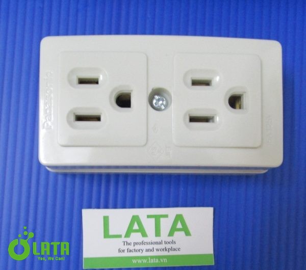 Grounded double outlet Ổ cắm - Ảnh 2