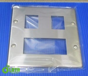 Stainless steel plates Nắp của hộp để lắp đặt giắc cắm, ổ cắm