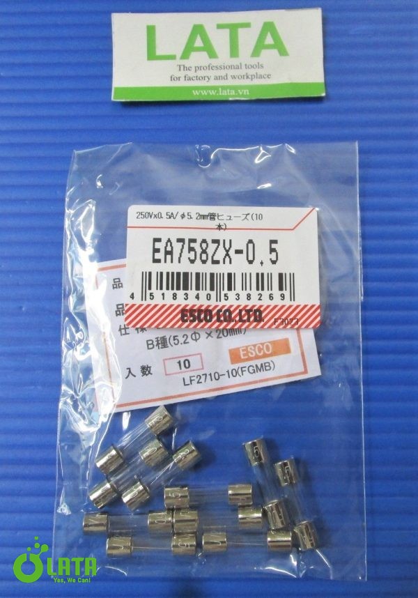 Tube fuse Cầu chì EA758ZX-0.5 - Ảnh 2