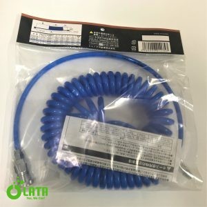 α urethane coil hose blue with coupling 6mroll Dây khí TUCH -7B