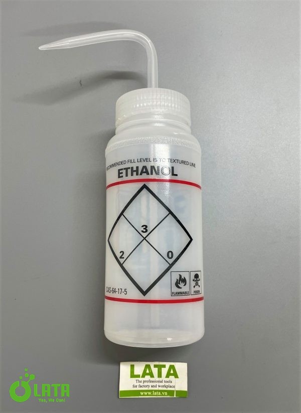 Washing Bottle with Label Ethanol Bình tia nhựa F116460639 - Ảnh 2