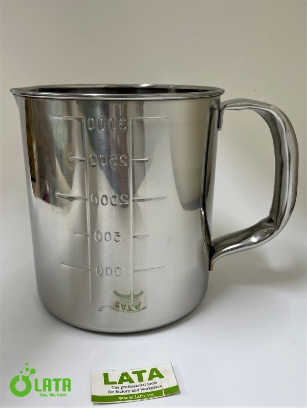 Stainless steel beaker Ca inox 3L　 - Ảnh 2